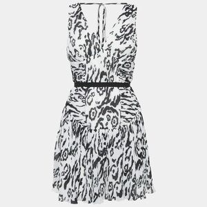 Self-Portrait Monochrome Backless Dress